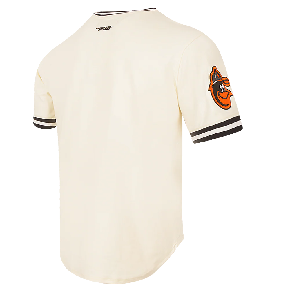MLB BALTIMORE ORIOLES RETRO CLASSIC MEN'S TOP (EGGSHELL/ BLACK) - Image 4