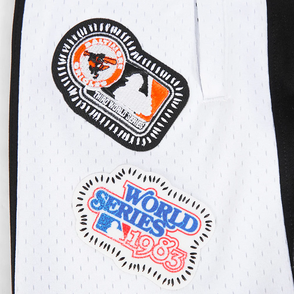MLB BALTIMORE ORIOLES DIY PICK STITCH MEN'S DOUBLE KNIT 2.0 SHORT (BLACK) - Image 10