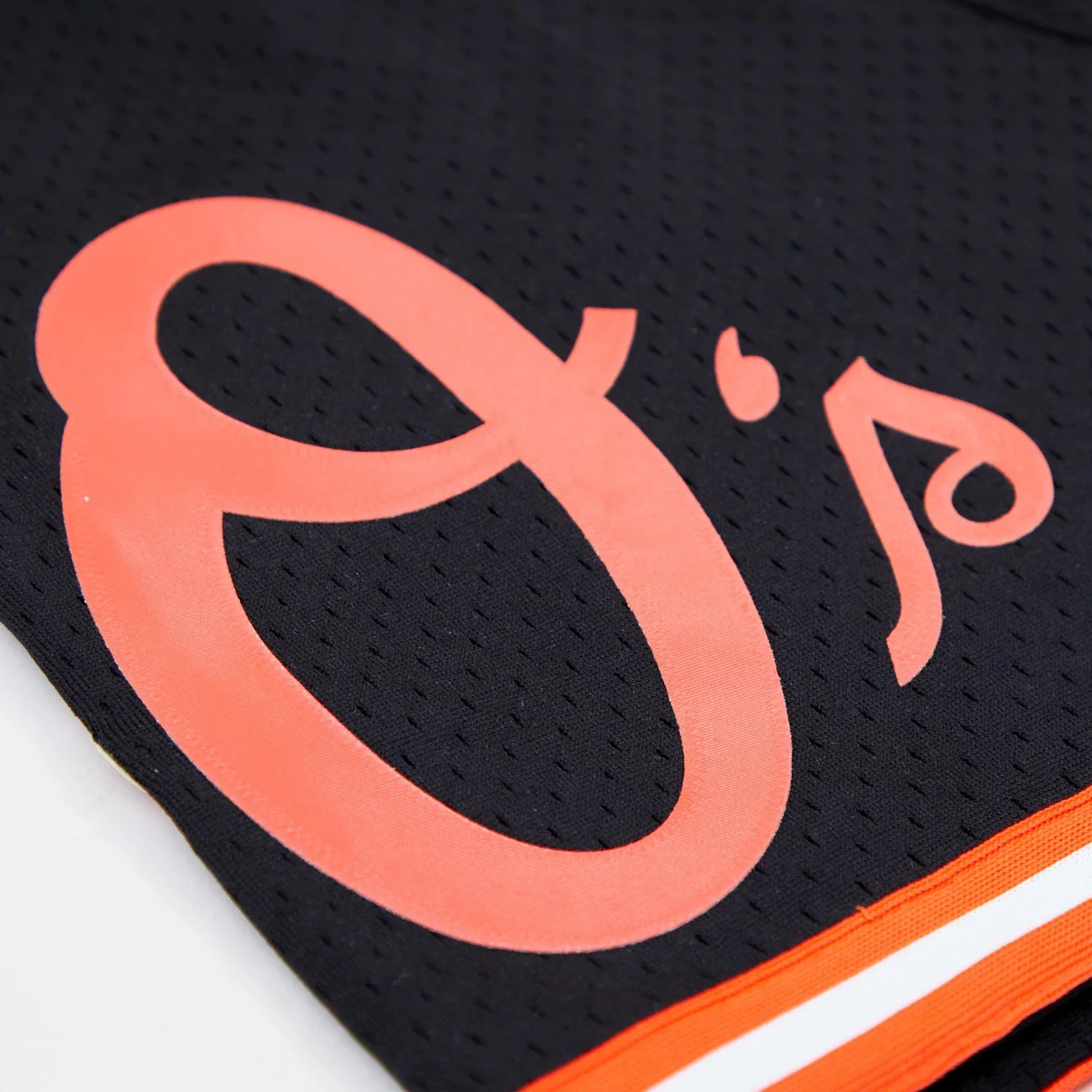 MLB BALTIMORE ORIOLES LOGO MEN'S MESH SHORT (BLACK) - Image 7