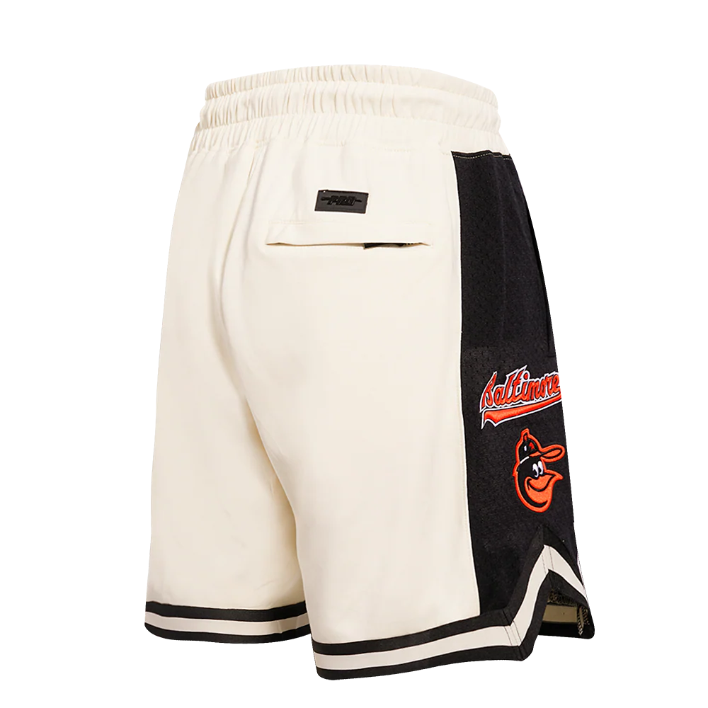 MLB BALTIMORE ORIOLES RETRO CLASSIC MEN'S 2.0 SHORT (EGGSHELL/ BLACK) - Image 4