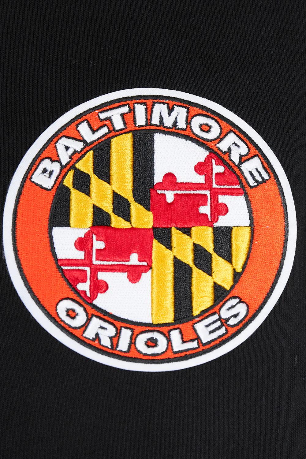 MLB BALTIMORE ORIOLES OLD ENGLISH MEN'S LOGO HOODIE (BLACK) - Image 7