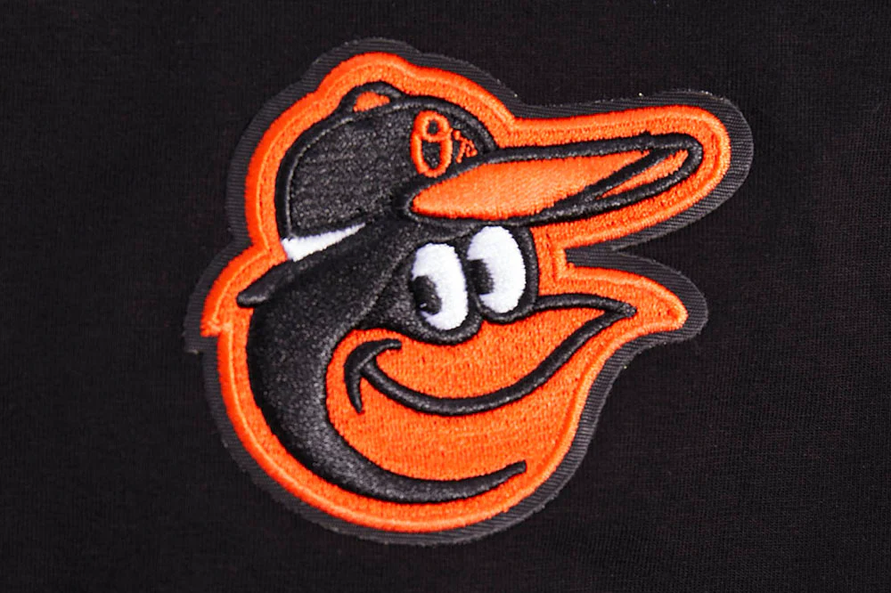 MLB BALTIMORE ORIOLES SCRIPT TAIL WOMEN'S SINGLE JERSEY BOXY TOP (BLACK) - Image 5