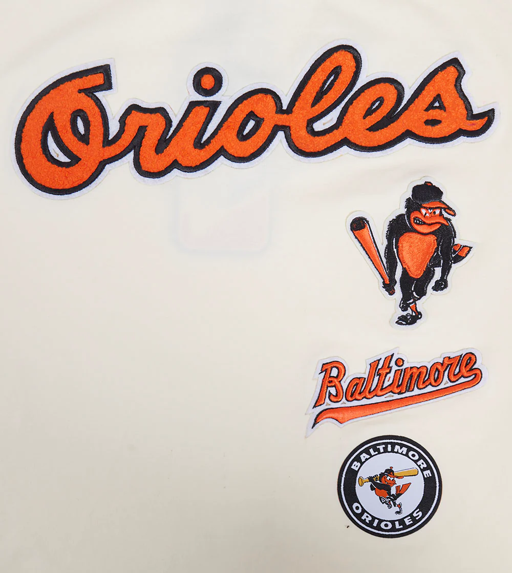 MLB BALTIMORE ORIOLES RETRO CLASSIC WOMEN'S BOXY TOP (EGGSHELL) - Image 5