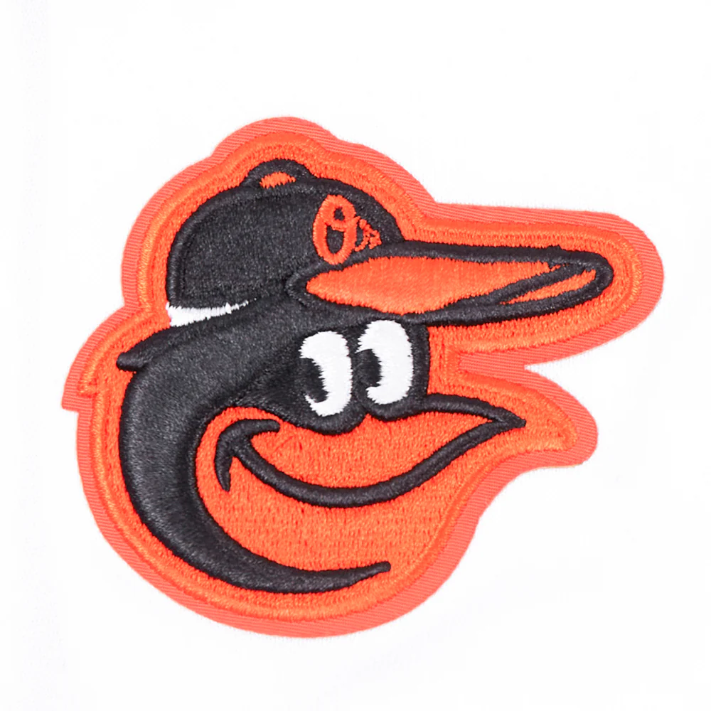 MLB BALTIMORE ORIOLES CLASSIC WOMEN'S FLEECE PULLOVER HOODIE (WHITE) - Image 6
