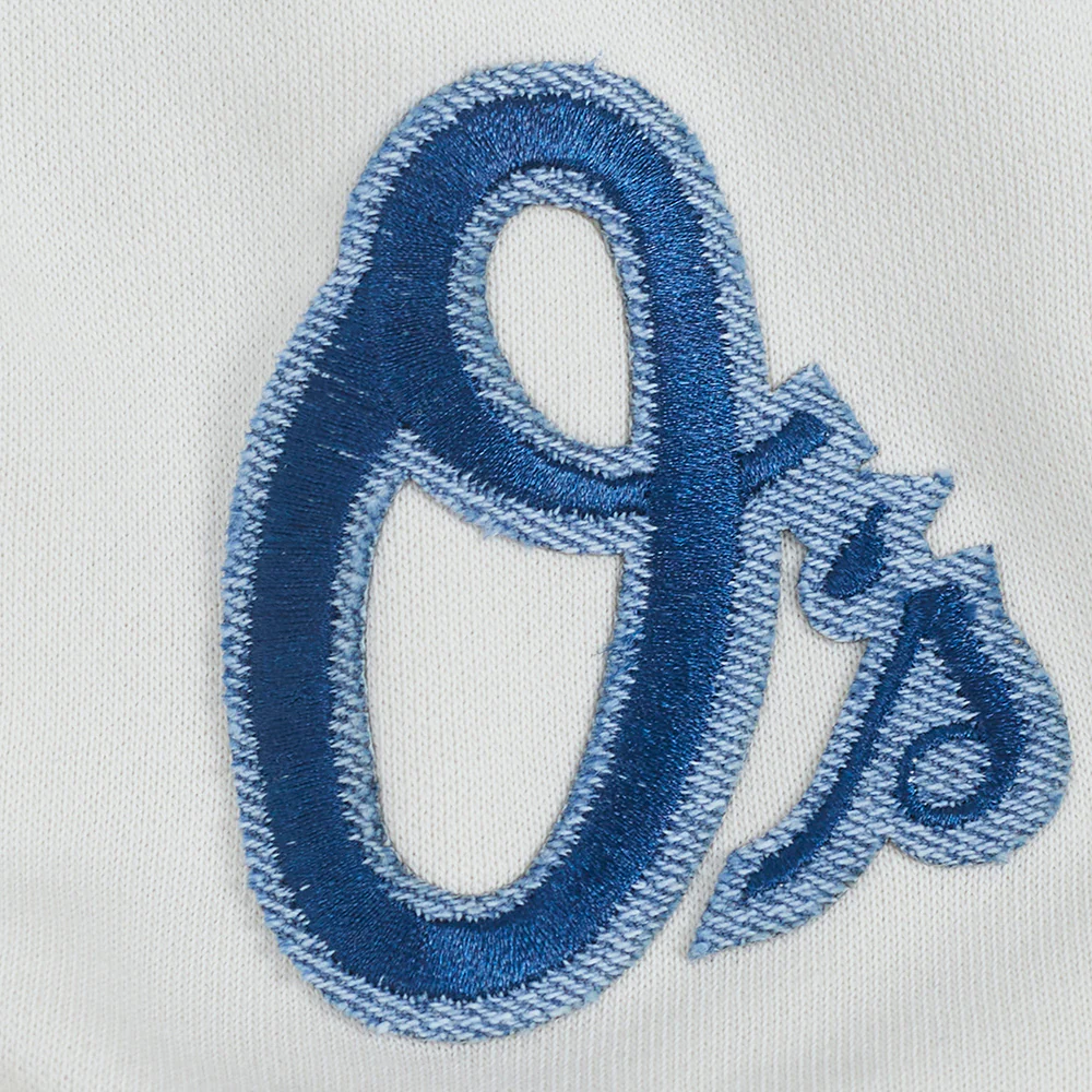 MLB BALTIMORE ORIOLES VARSITY BLUES WOMEN'S CREWNECK (LINEN) - Image 6