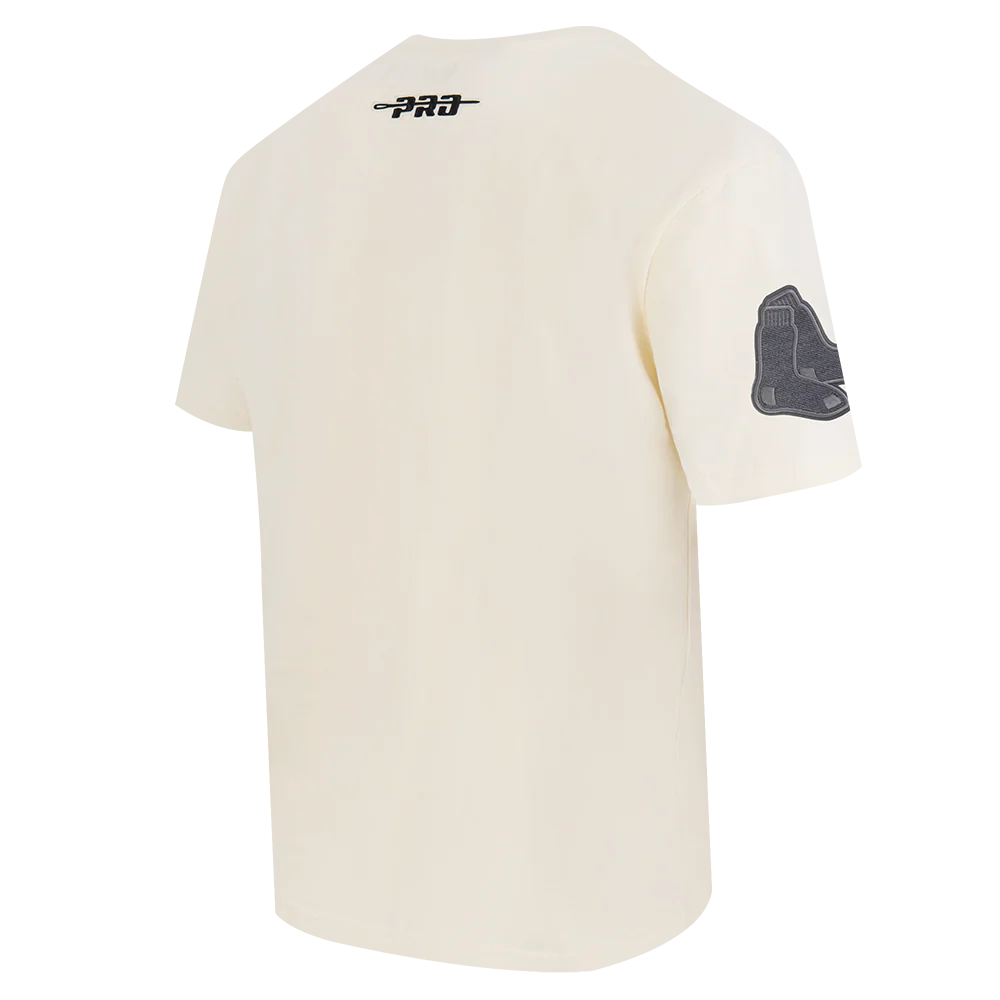 MLB BOSTON RED SOX REVERSE FRENCH TERRY MEN'S COTTON JERSEY DROP SHOULDER TOP (EGGSHELL) - Image 12