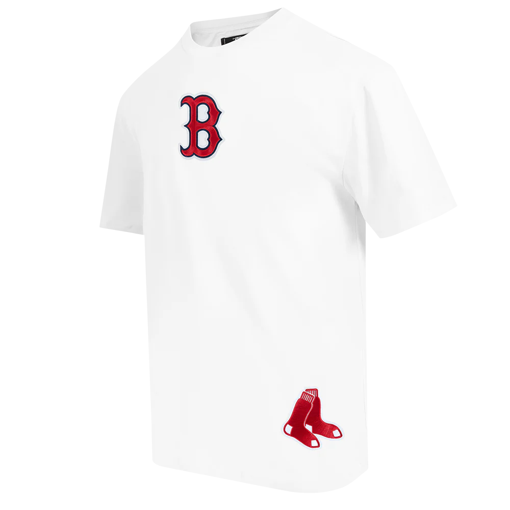 MLB BOSTON RED SOX WINGSPAN MEN'S CJ DROP SHOULDER TEE (WHITE) - Image 3