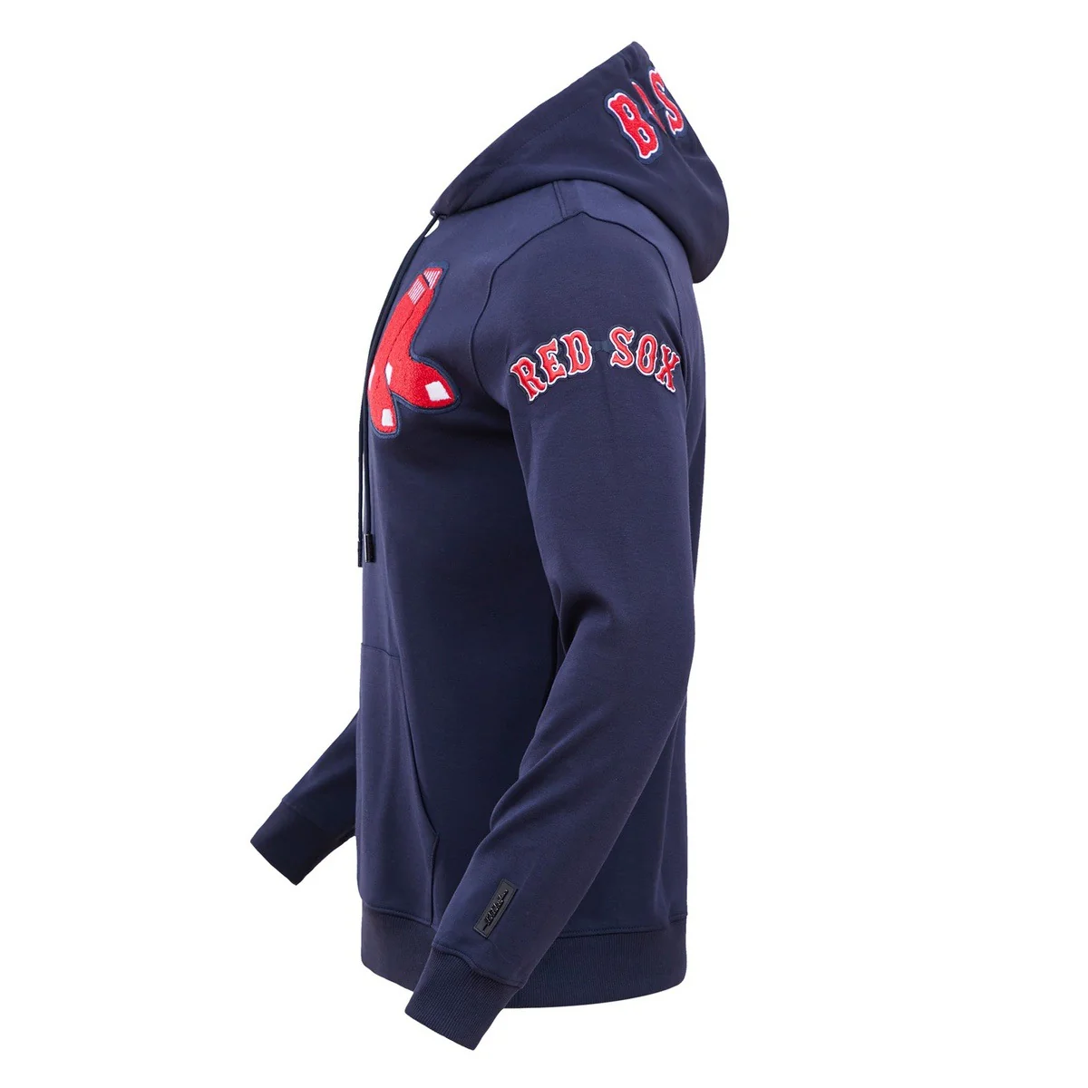 MLB BOSTON RED SOX CLASSIC CHENILLE MEN'S PULLOVER HOODIE (MIDNIGHT NAVY) - Image 3