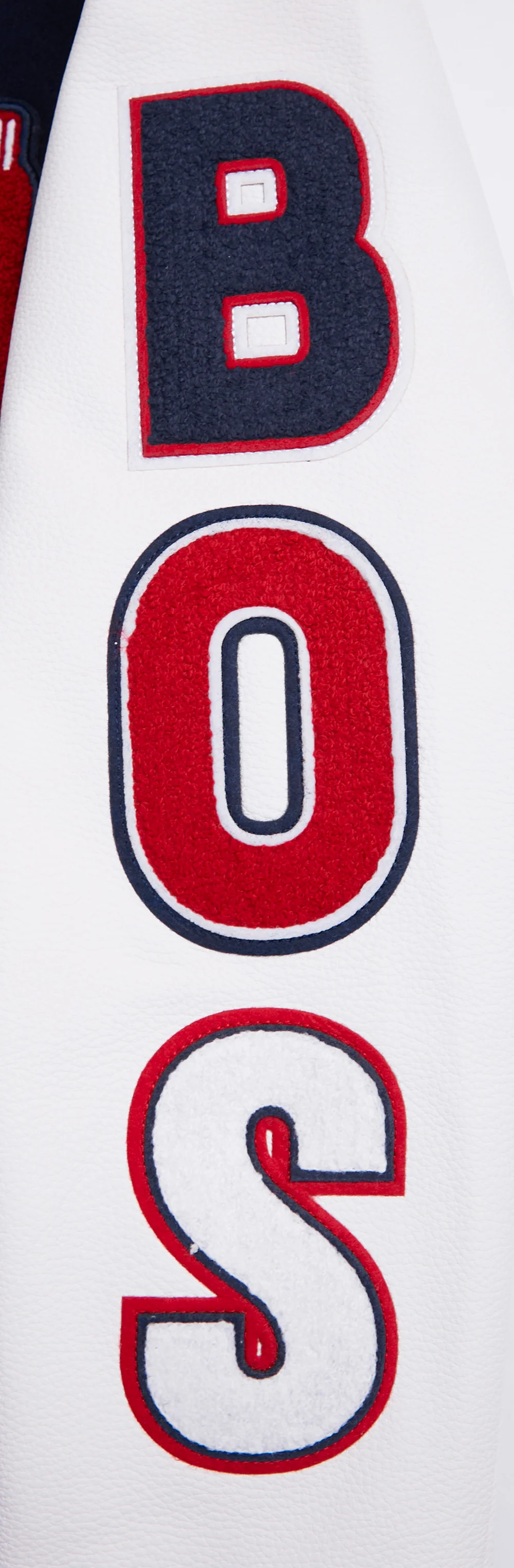 MLB BOSTON RED SOX SCRIPT TAIL MEN'S RIB WOOL VARSITY (MIDNIGHT NAVY/RED/MIDNIGHT NAVY) - Image 7