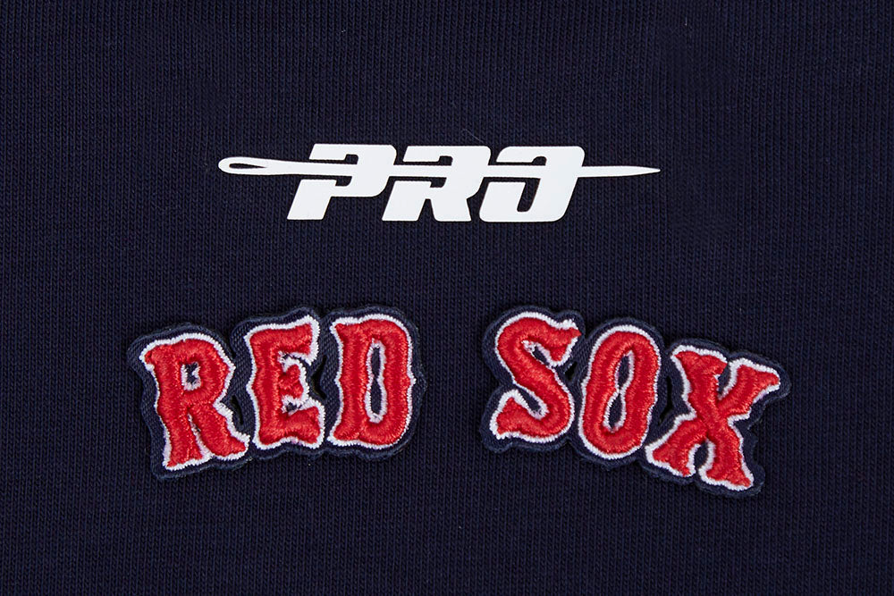 MLB BOSTON RED SOX SCRIPT TAIL WOMEN'S BOYFRIEND TOP (MIDNIGHT NAVY) - Image 5