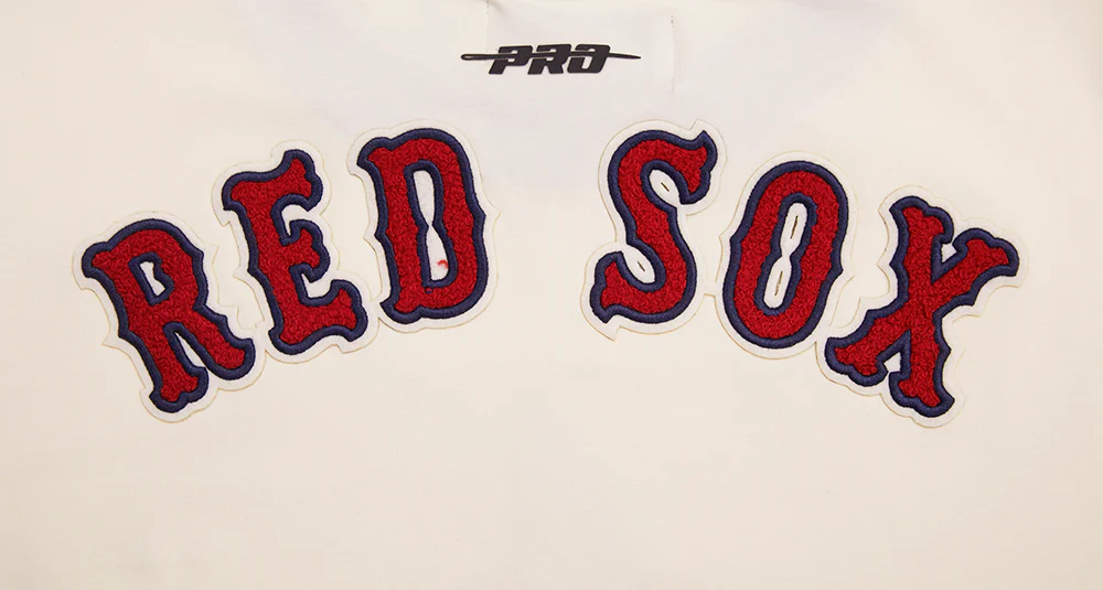 MLB BOSTON RED SOX PINSTRIPE RETRO CLASSIC WOMEN'S SJ RINGER TOP (EGGSHELL/ MIDNIGHT NAVY) - Image 5