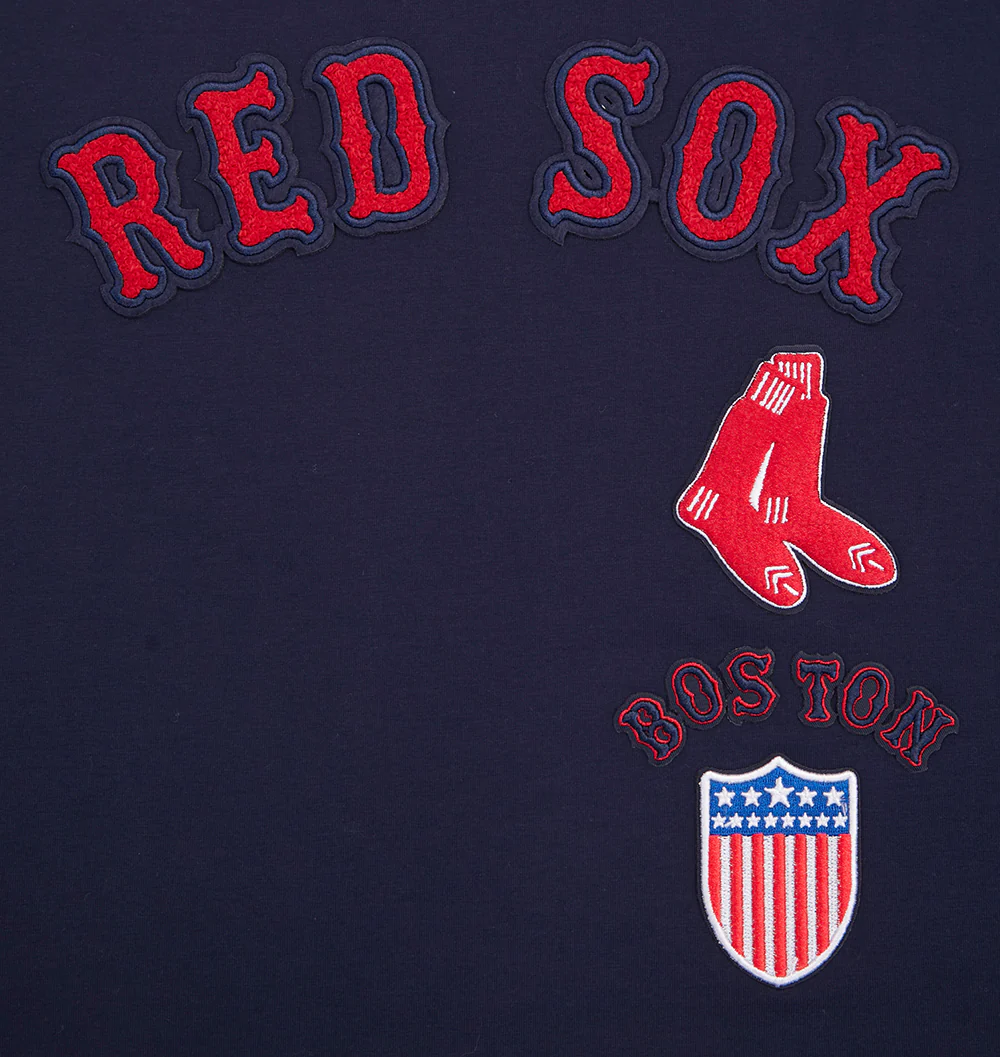 MLB BOSTON RED SOX RETRO CLASSIC WOMEN'S BOXY TOP (MIDNIGHT NAVY) - Image 5
