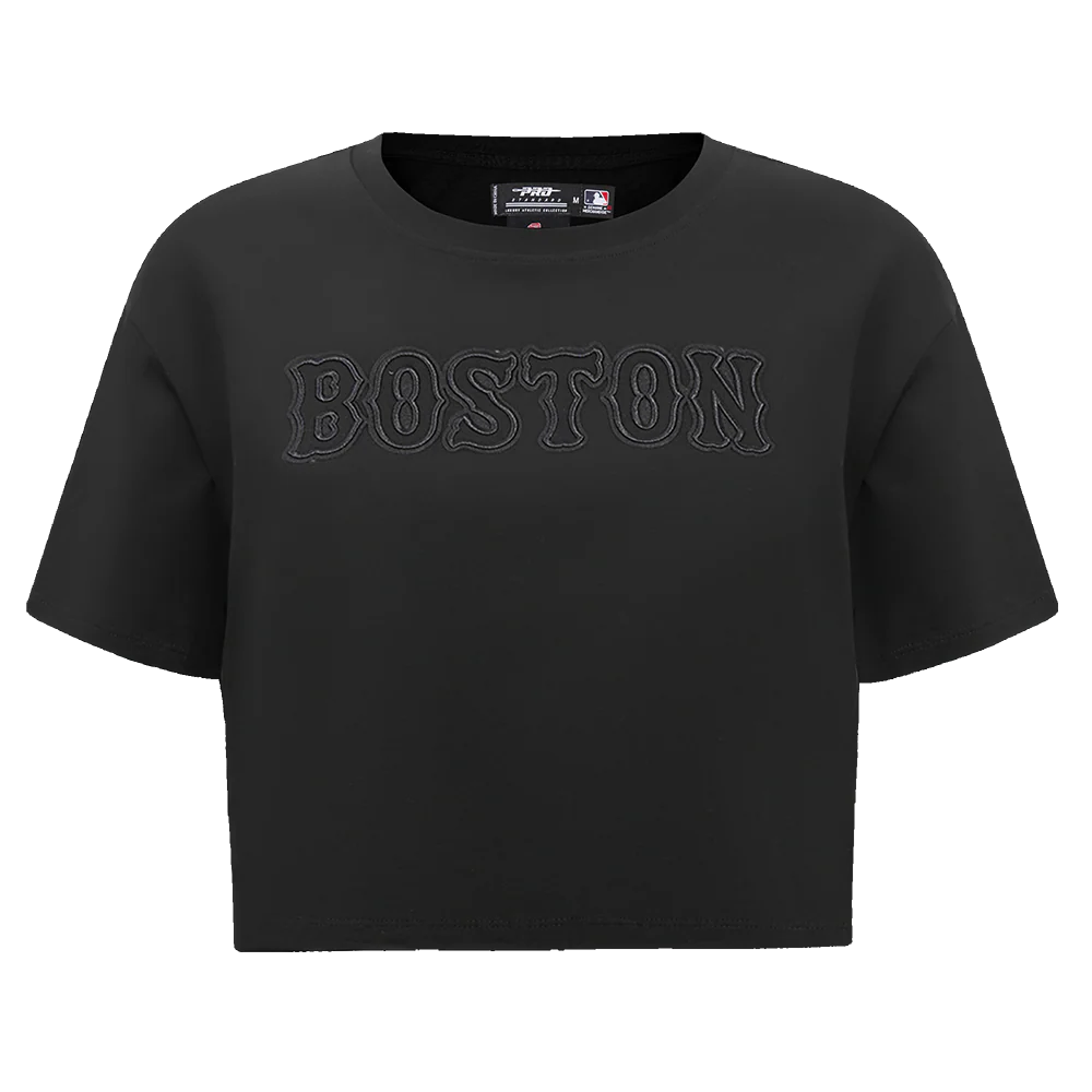 MLB BOSTON RED SOX NEUTRAL WOMENS BOXY TOP (BLACK)