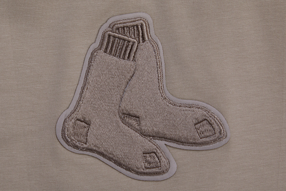 MLB BOSTON RED SOX NEUTRAL WOMEN'S BOXY TOP (TAUPE) - Image 6