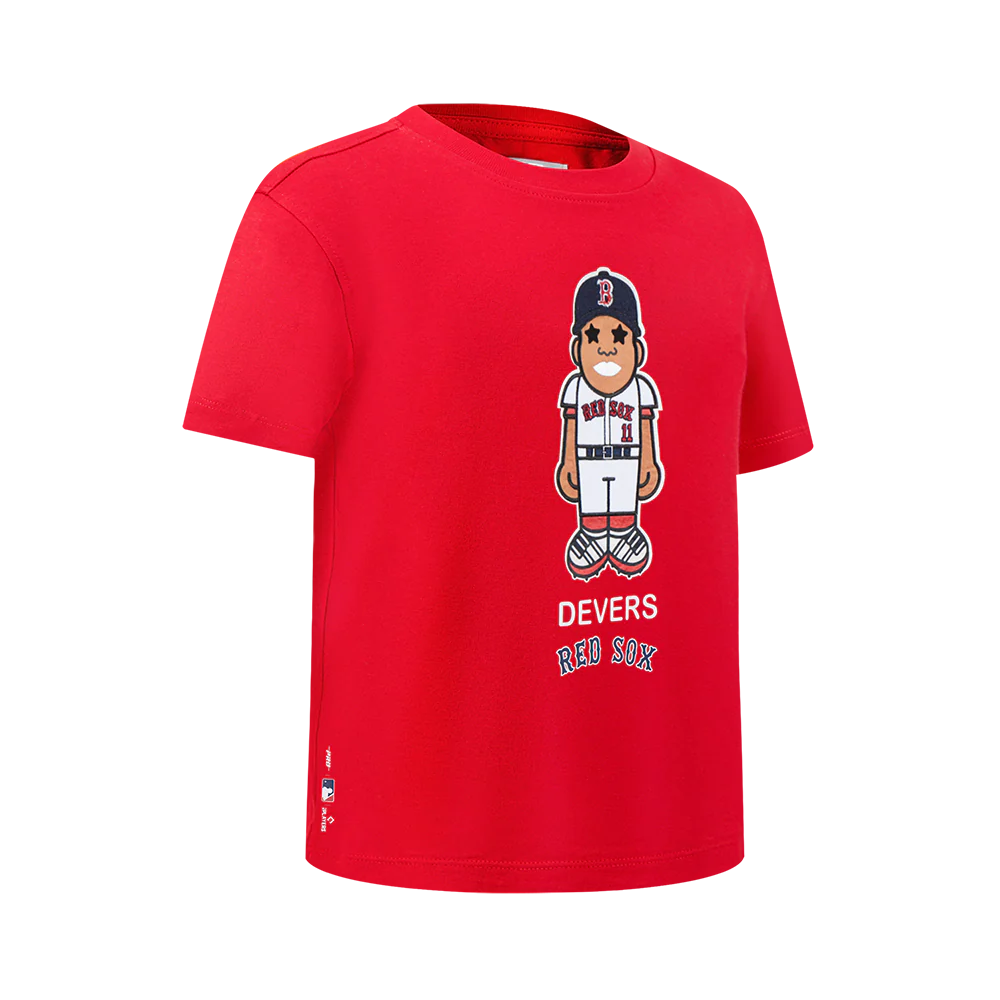 MLB BOSTON RED SOX RAFAEL DEVERS  #11 AVATAR BIG BOYS SHORT SLEEVE TOP (RED) - Image 4