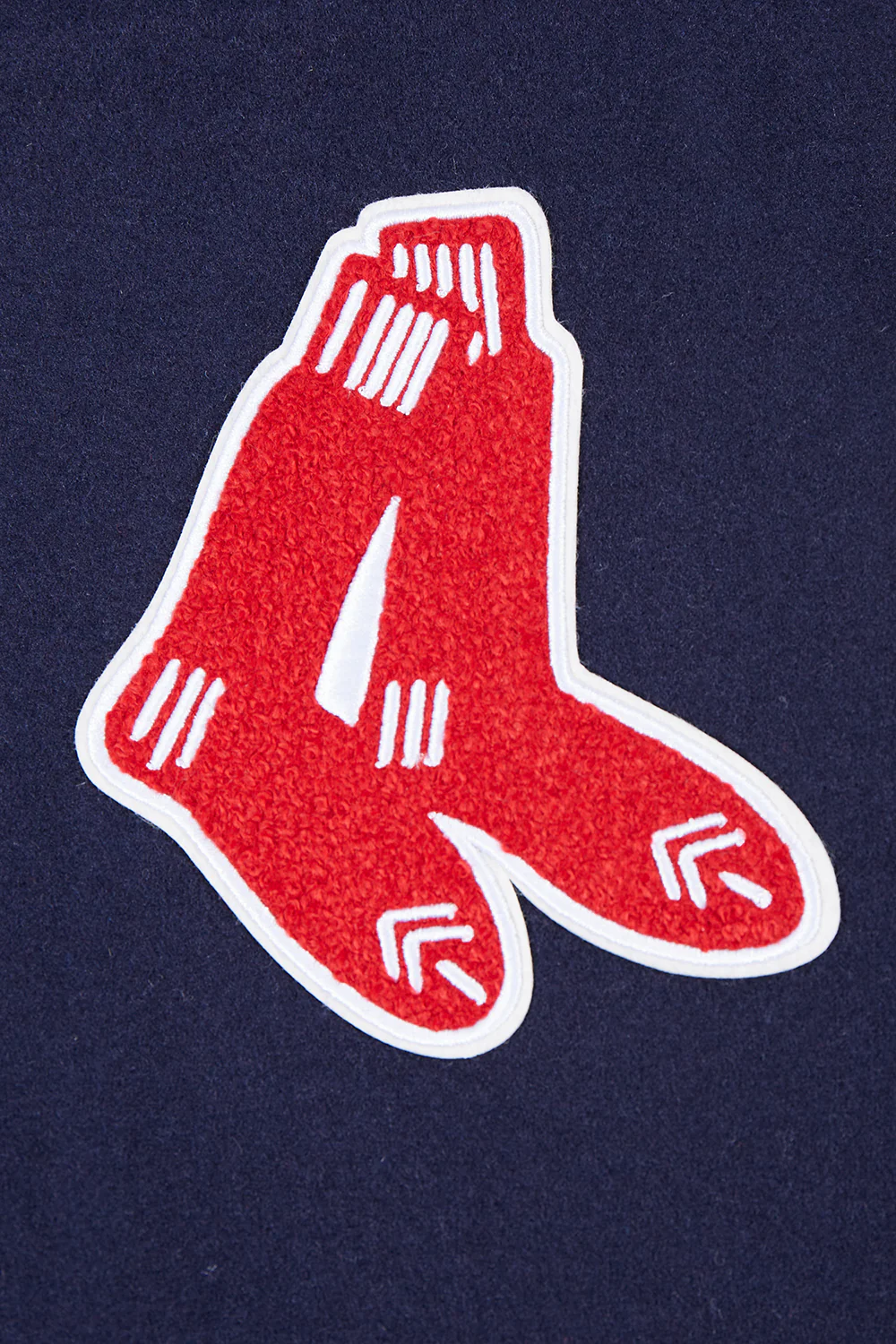 MLB BOSTON RED SOX RETRO CLASSIC WOMEN'S RIB WOOL VARSITY JACKET (MIDNIGHT NAVY/RED/MIDNIGHT NAVY) - Image 6