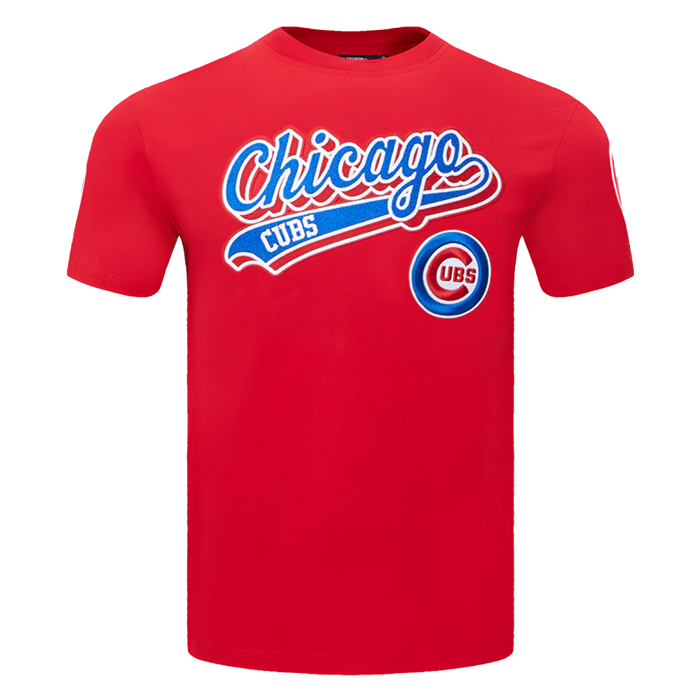 MLB CHICAGO CUBS SCRIPT TAIL MEN'S TOPS (RED)