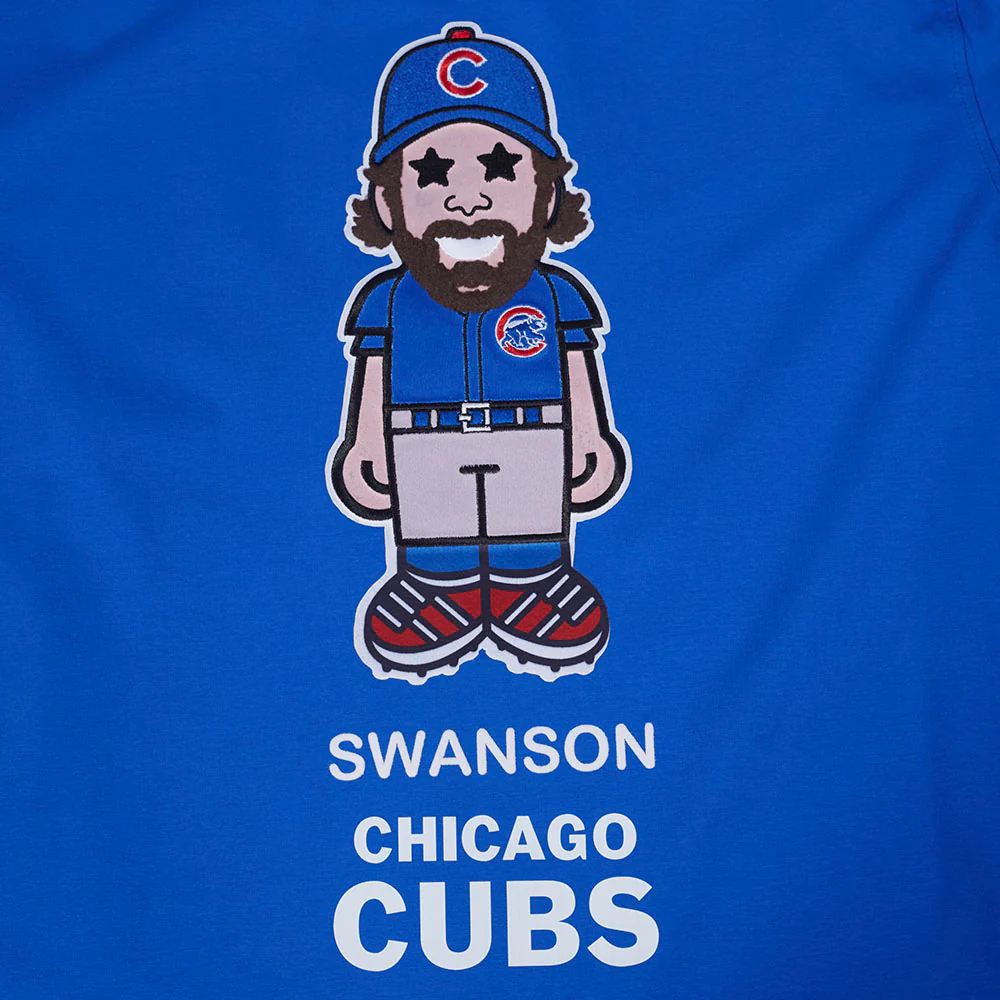 MLB CHICAGO CUBS DANSBY SWANSON #7 AVATAR SINGLE JERSEY MEN'S TOP (ROYAL BLUE) - Image 5