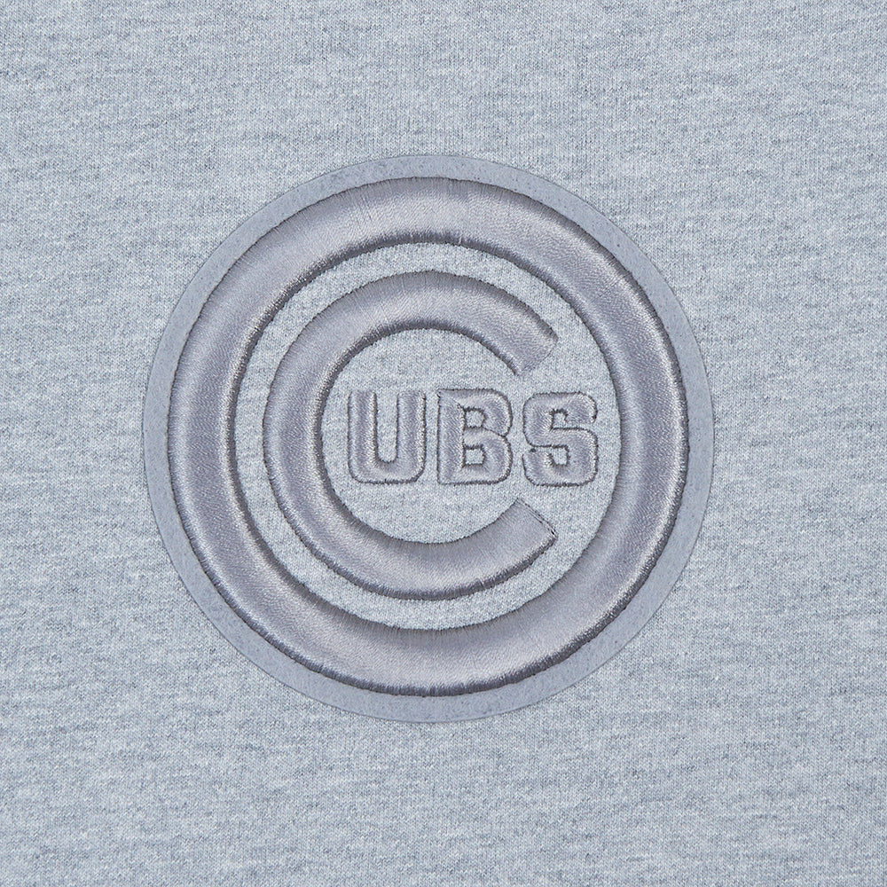 MLB CHICAGO CUBS NEUTRAL MEN'S DROP SHOULDER TOP (DARK HEATHER GRAY) - Image 5