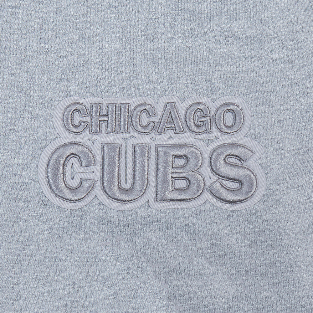 MLB CHICAGO CUBS NEUTRAL MEN'S DROP SHOULDER TOP (DARK HEATHER GRAY) - Image 7