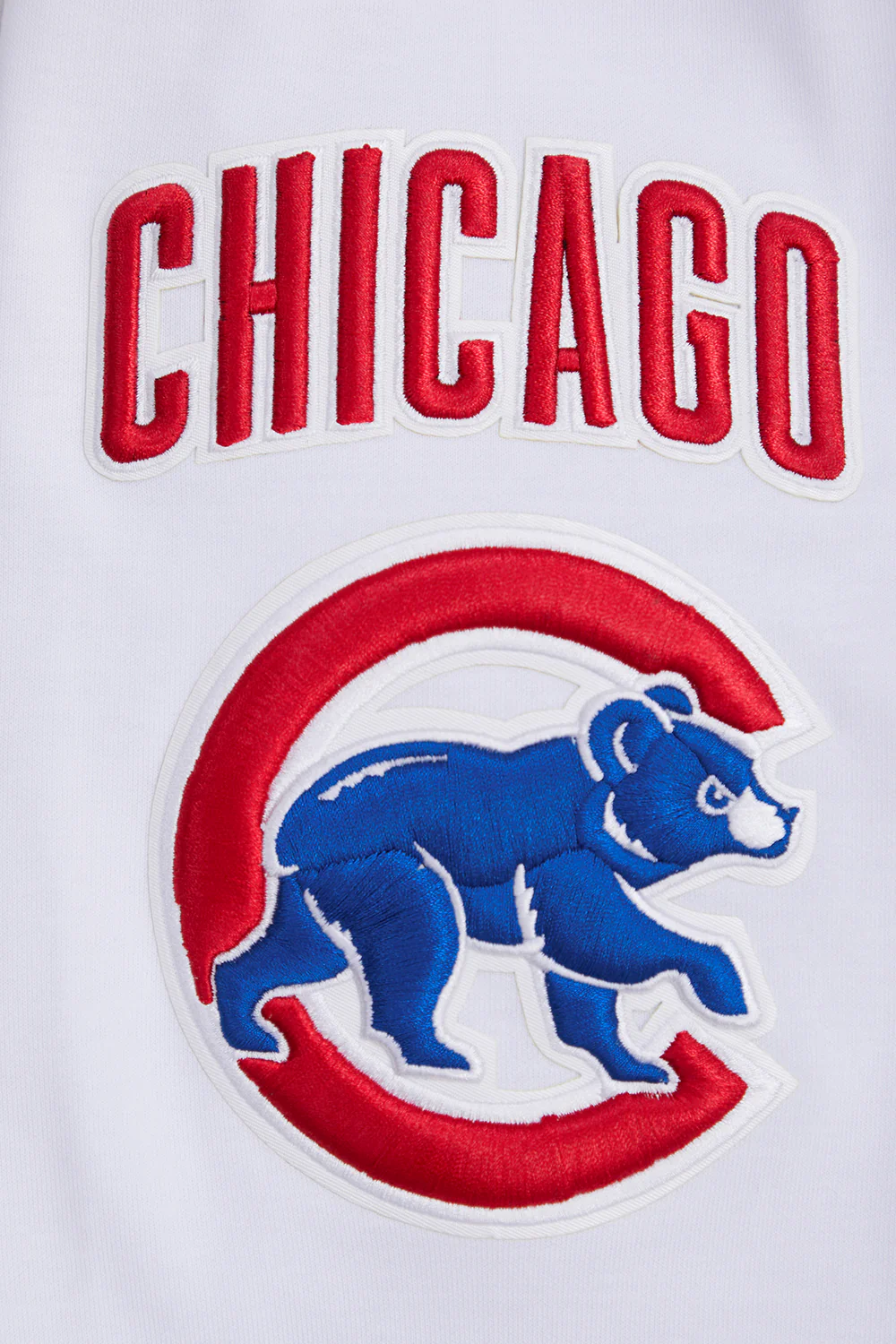 MLB CHICAGO CUBS CLASSIC CHENILLE MEN'S PULLOVER HOODIE (WHITE) - Image 6
