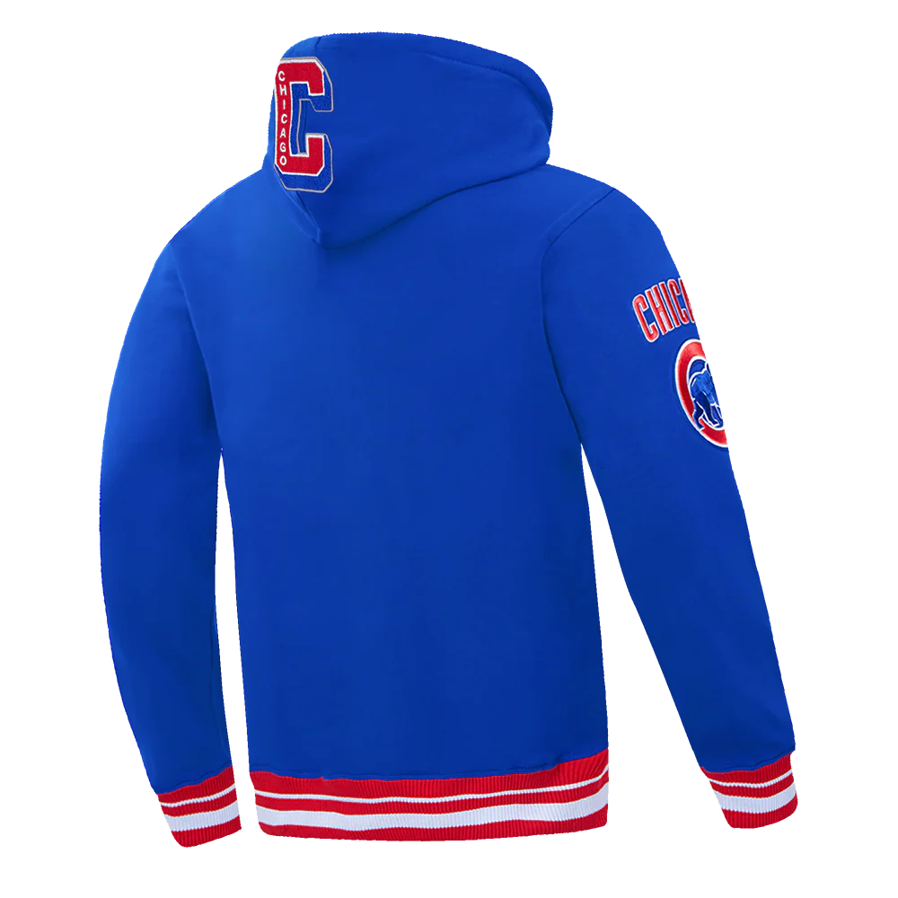 MLB CHICAGO CUBS MASHUP MEN'S RIB PULLOVER HOODIE (ROYAL BLUE/RED) - Image 12