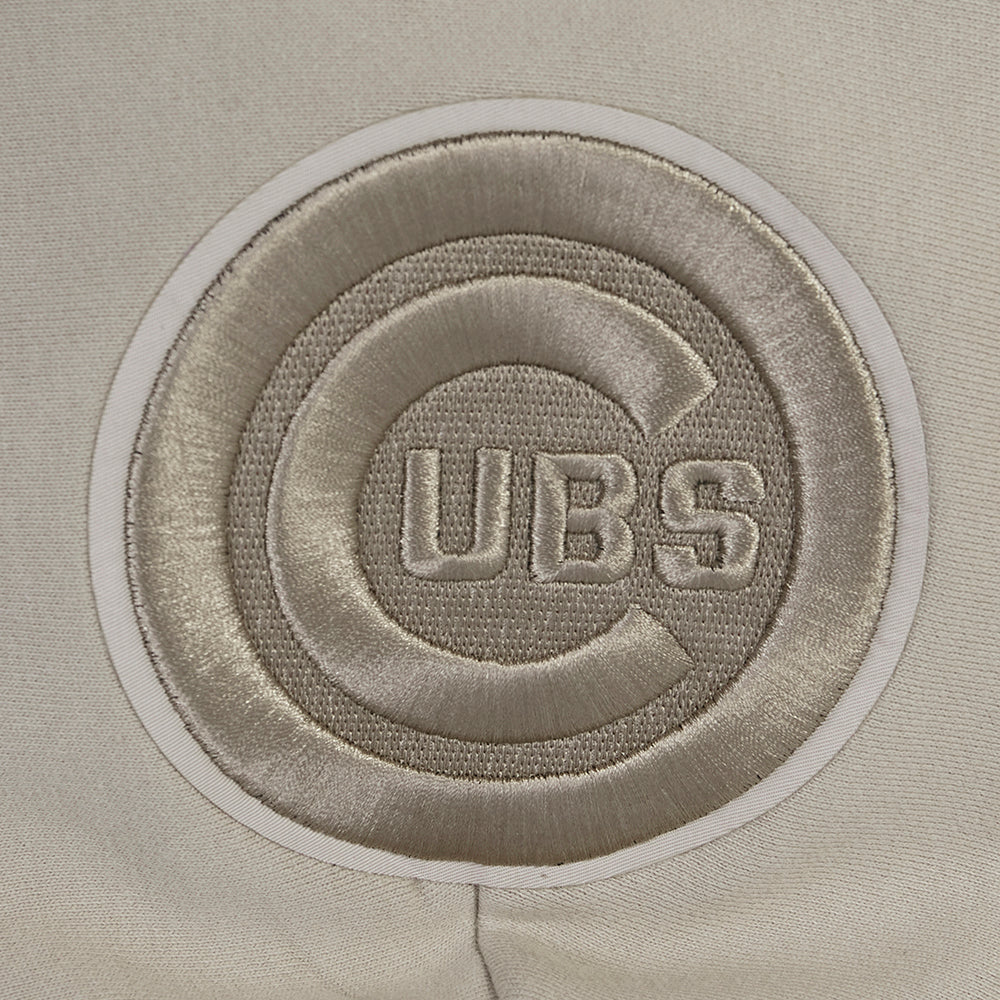 MLB CHICAGO CUBS WINGSPAN MEN'S DROP SHOULDER FLC PO HOODIE (TAUPE) - Image 6