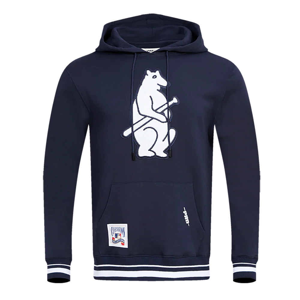 MLB CHICAGO CUBS RETRO CLASSIC MEN'S PULLOVER HOODIE (MIDNIGHT NAVY)