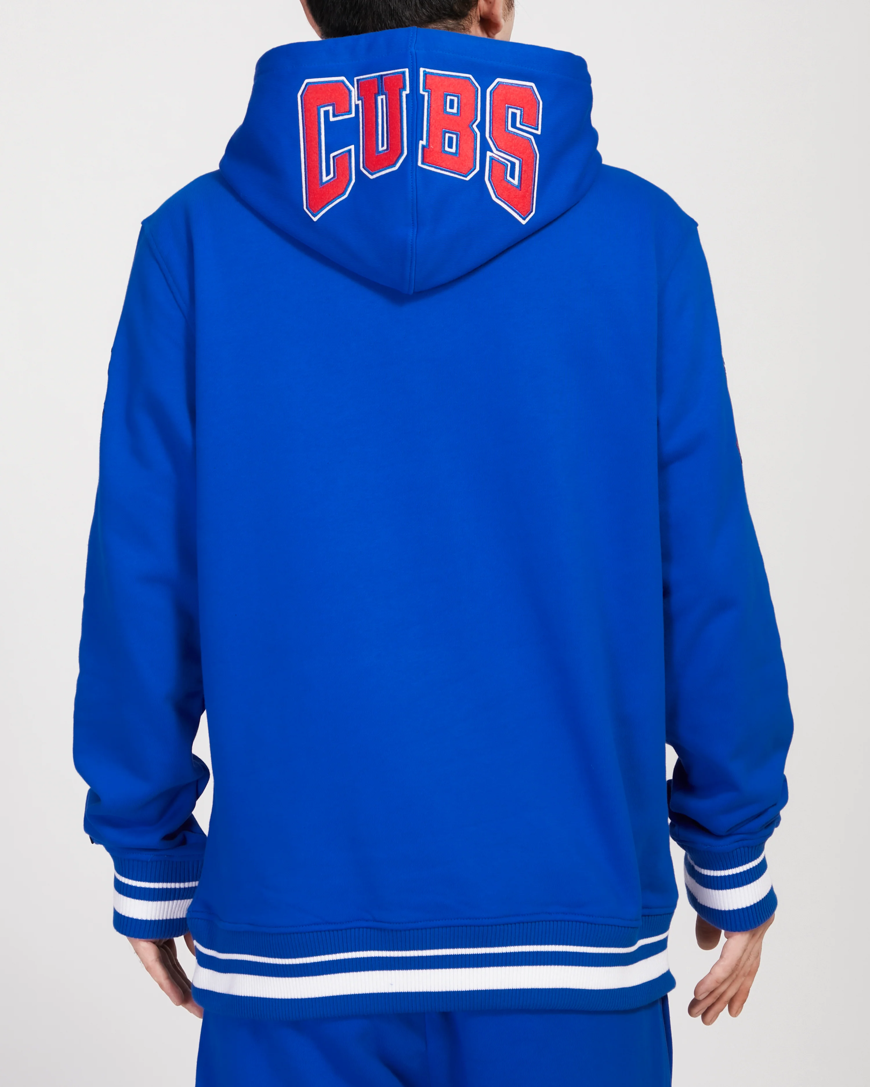 MLB CHICAGO CUBS CREST EMBLEM RIB FLC PO HOODIE (ROYAL BLUE) - Image 4