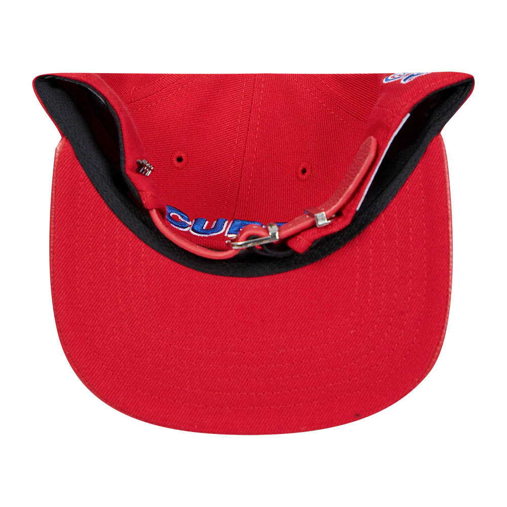 MLB CHICAGO CUBS SCRIPT TAIL WOOL STRAPBACK (RED) - Image 6