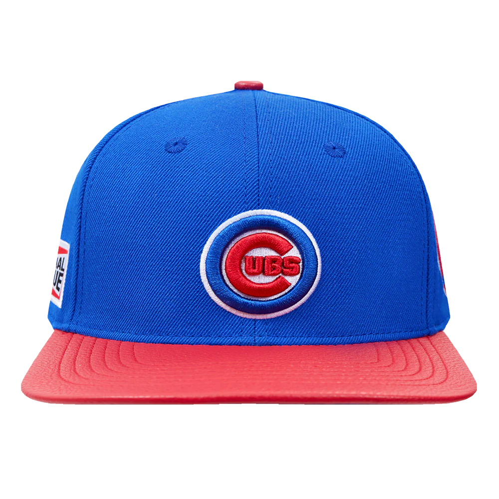 MLB CHICAGO CUBS FAST LANE LOGO WOOL STRAPBACK (ROYAL BLUE)