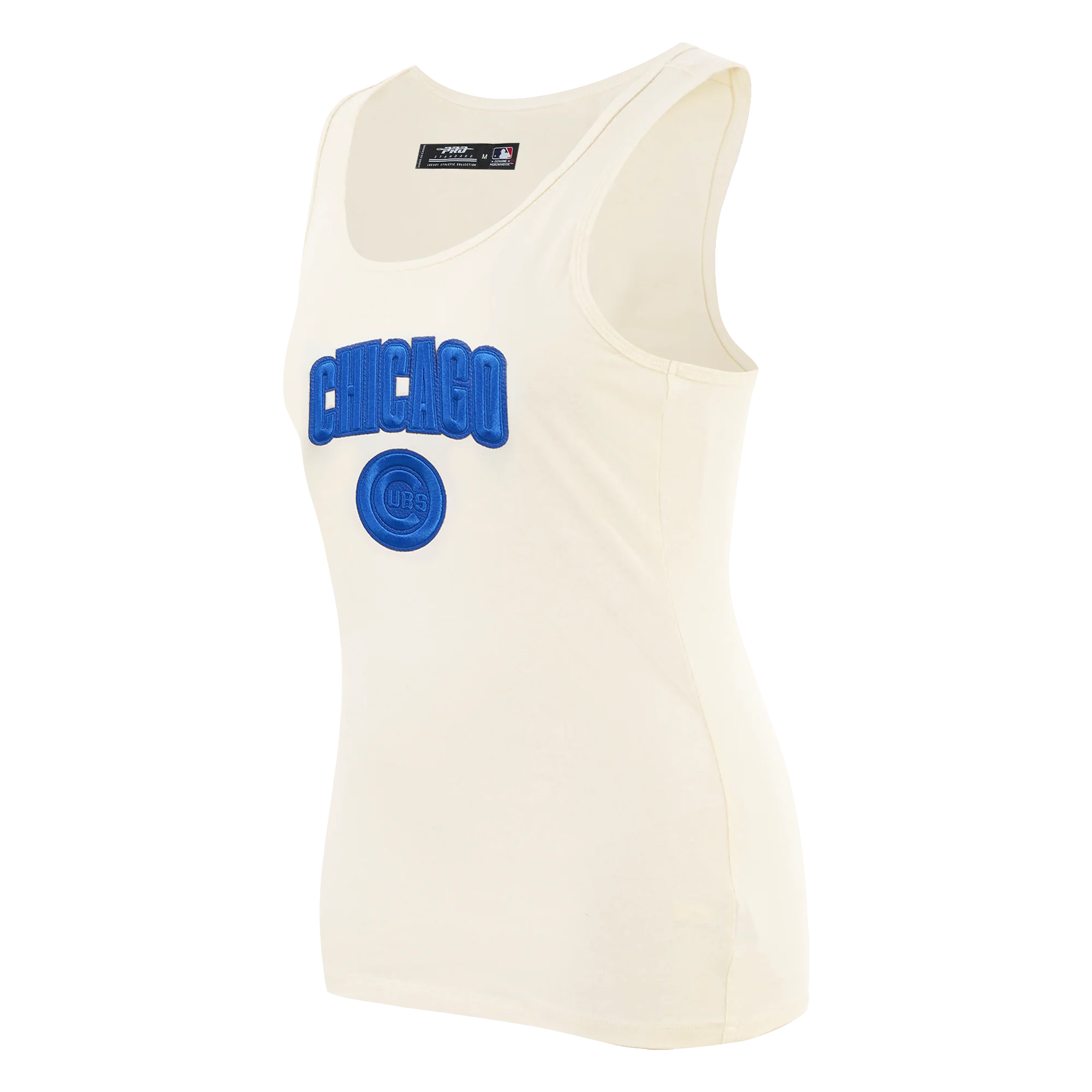 MLB CHICAGO CUBS TRIPLE TONAL RELAXED FIT WOMEN'S RACERBACK (EGGSHELL) - Image 2