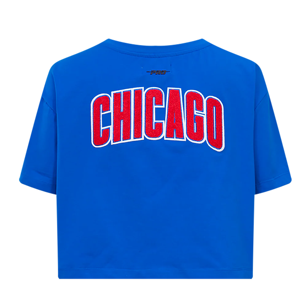 MLB CHICAGO CUBS CLASSIC WOMEN'S BOXY TOP (ROYAL BLUE) - Image 3