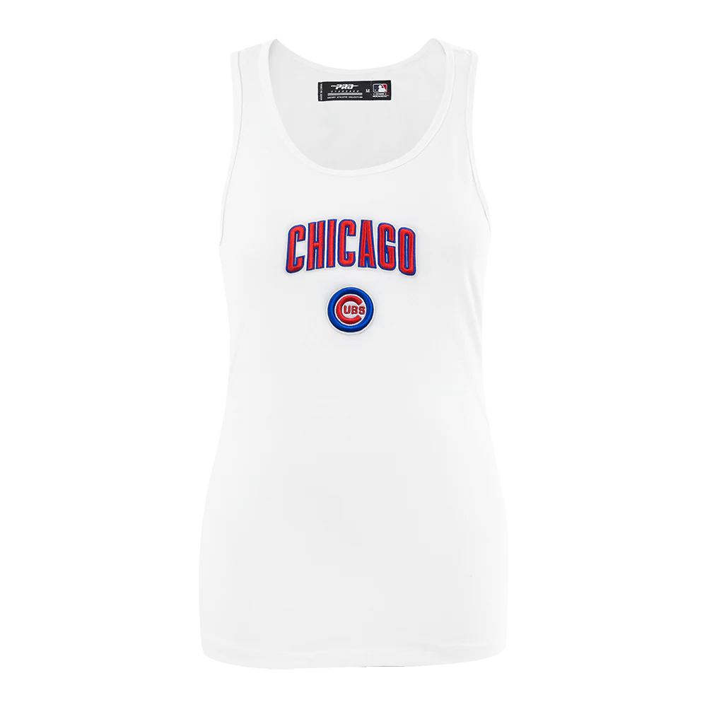 MLB CHICAGO CUBS CLASSIC WOMEN'S RELAXED FIT RACERBACK (WHITE)