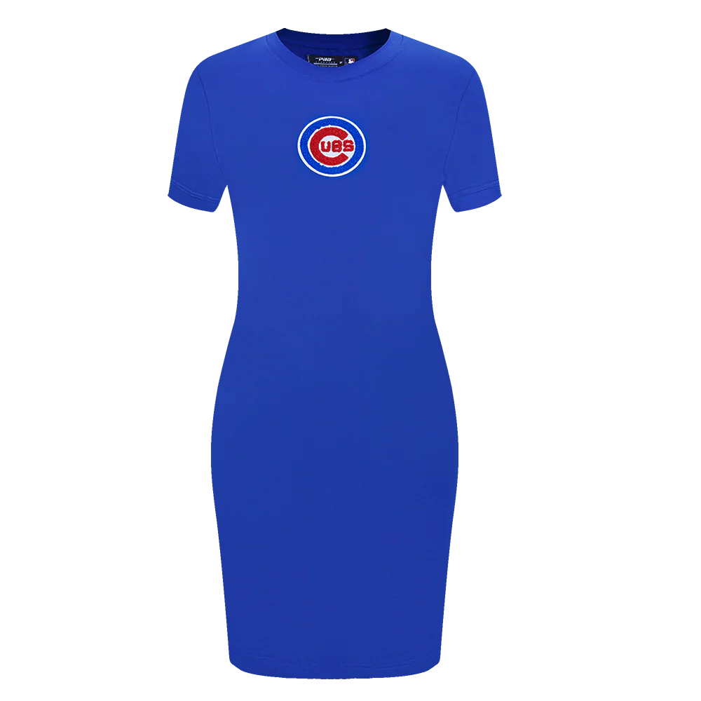 MLB CHICAGO CUBS CLASSIC WOMEN'S BODYCON DRESS (ROYAL BLUE)