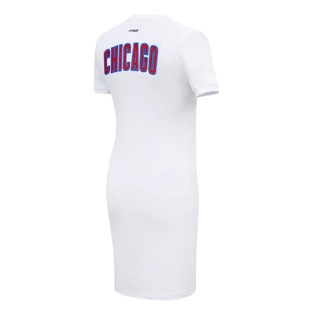 MLB CHICAGO CUBS CLASSIC WOMEN'S BODYCON DRESS (WHITE) - Image 4