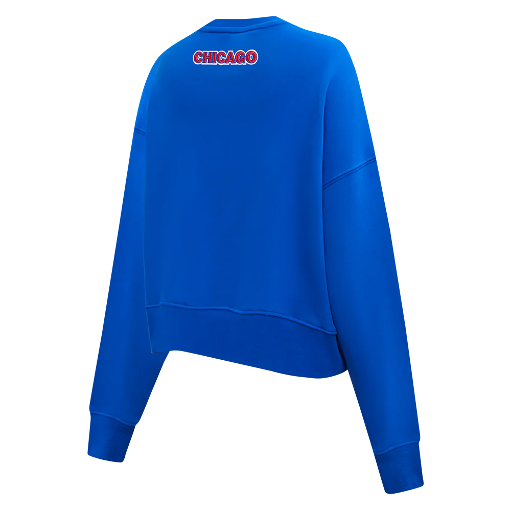 MLB CHICAGO CUBS CLASSIC WOMEN'S CREWNECK (ROYAL BLUE) - Image 4