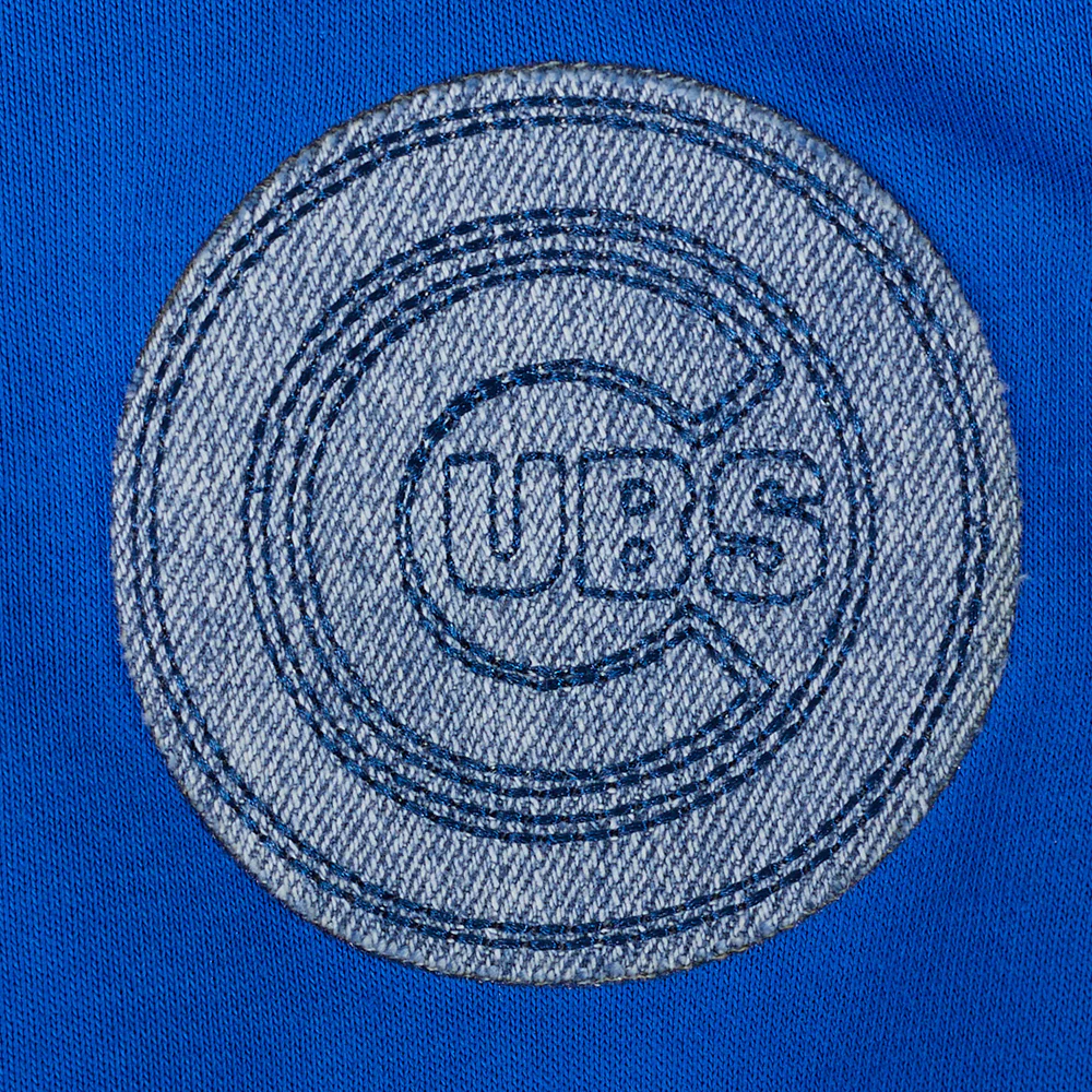 MLB CHICAGO CUBS VARSITY BLUES WOMEN'S CREWNECK (ROYAL BLUE) - Image 7
