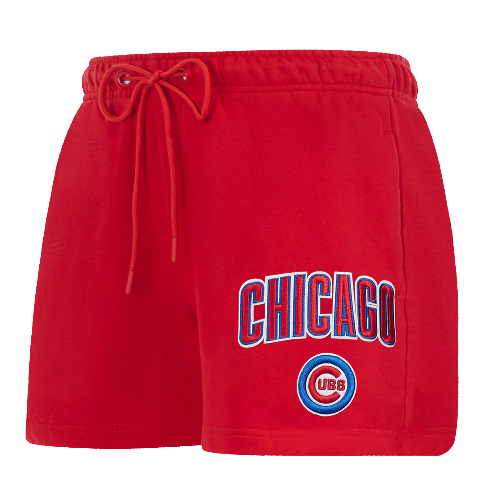 MLB CHICAGO CUBS CLASSIC WOMEN'S FLEECE SHORT (RED)