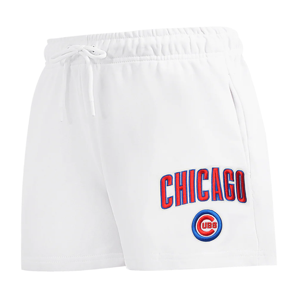 MLB CHICAGO CUBS CLASSIC WOMEN'S FLEECE SHORT (WHITE)