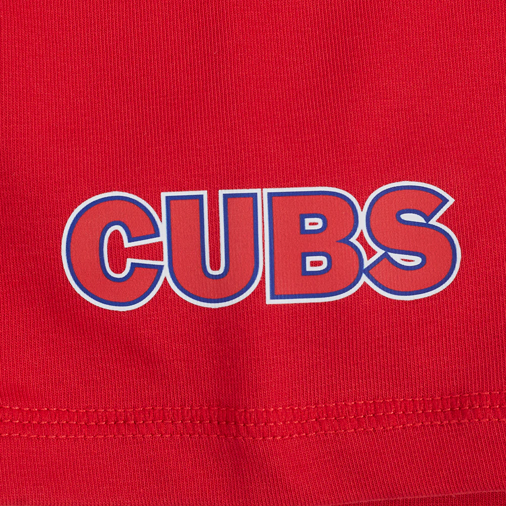 MLB CHICAGO CUBS CLASSIC WOMEN'S COTTON BIKE SHORT (RED) - Image 5