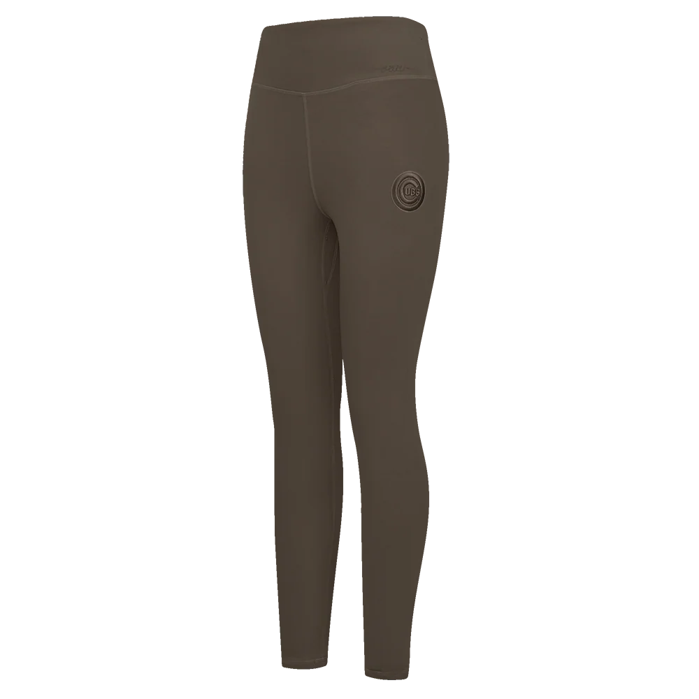 MLB CHICAGO CUBS NEUTRAL HIGH WAIST JERSEY LEGGING (DARK TAUPE)