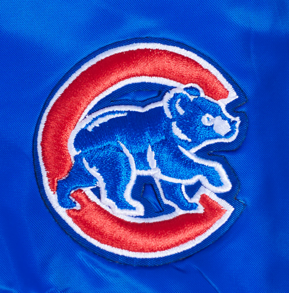 MLB CHICAGO CUBS MASHUP WOMEN'S SATIN JACKET (ROYAL BLUE/RED) - Image 7