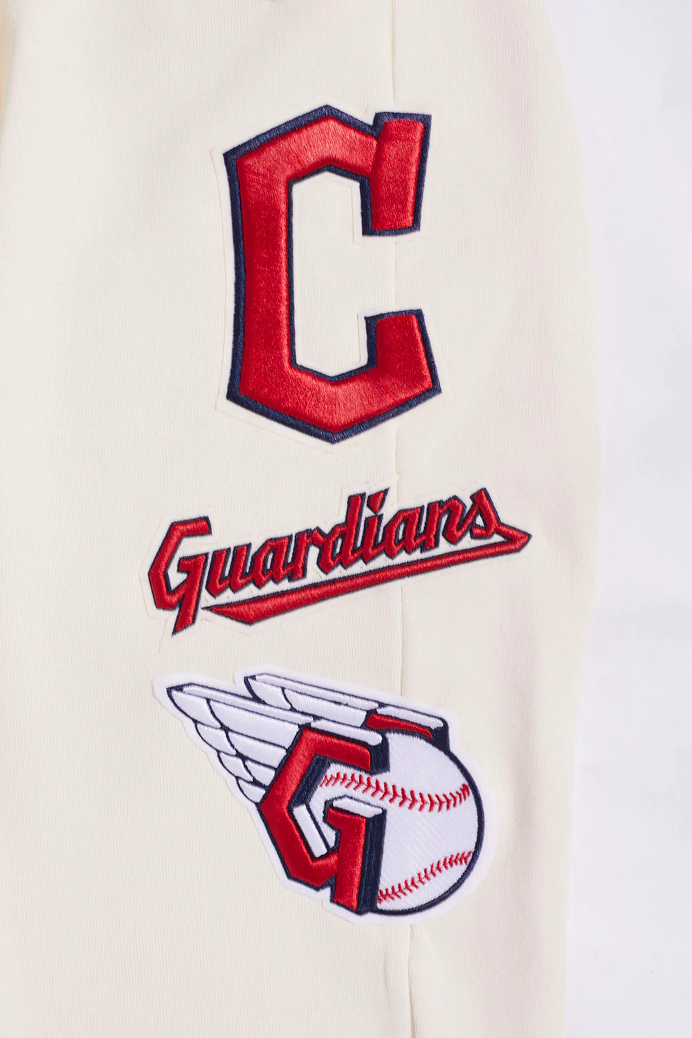 MLB CLEVELAND GUARDIANS RETRO CLASSIC MEN'S SWEATPANT (EGGSHELL/ MIDNIGHT NAVY) - Image 5
