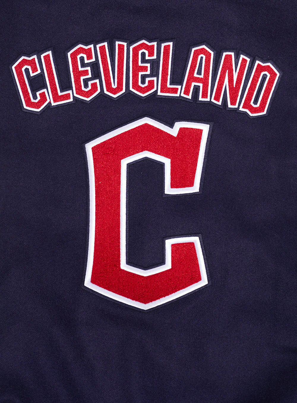 MLB CLEVELAND GUARDIANS RETRO CLASSIC MEN'S RIB WOOL VARSITY JACKET (MIDNIGHT NAVY/RED/MIDNIGHT NAVY) - Image 11