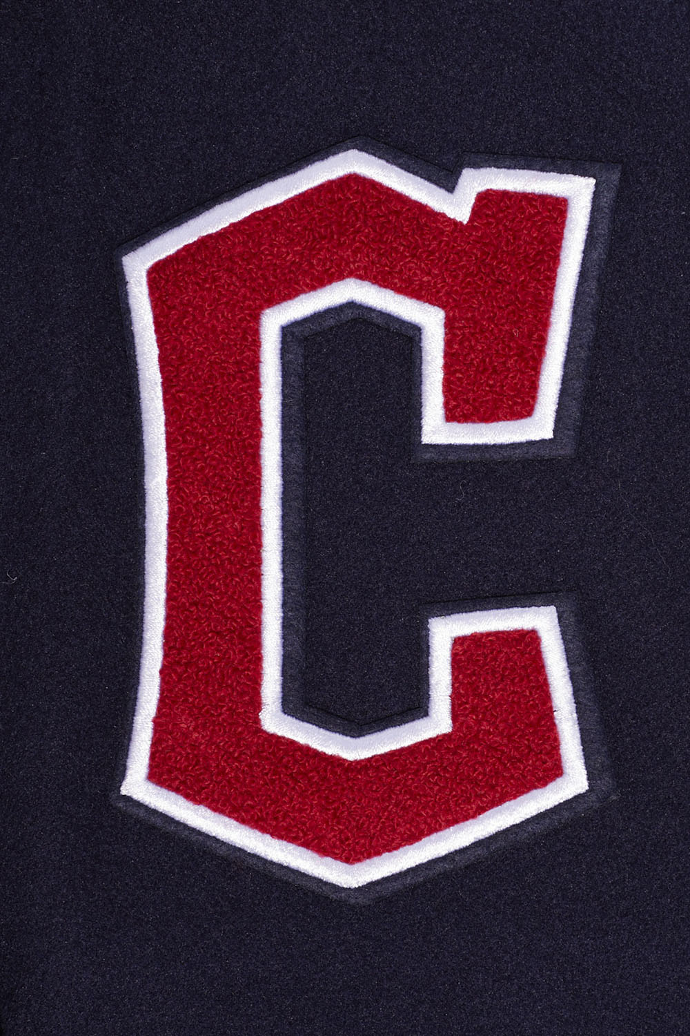 MLB CLEVELAND GUARDIANS RETRO CLASSIC MEN'S RIB WOOL VARSITY JACKET (MIDNIGHT NAVY/RED/MIDNIGHT NAVY) - Image 6