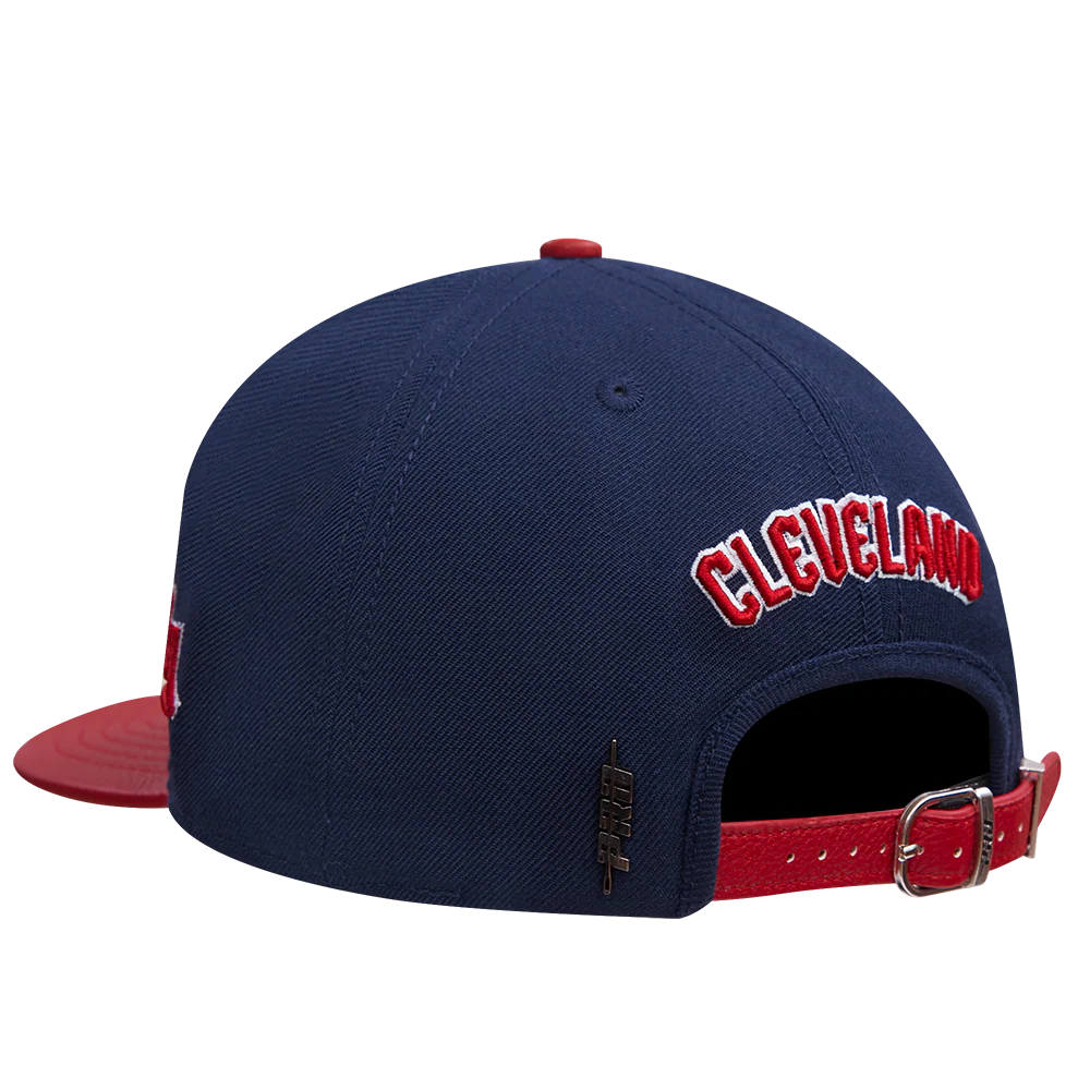 MLB CLEVELAND GUARDIANS RETRO CLASSIC UNISEXS 6 PANEL STRAPBACK (MIDNIGHT NAVY/RED) - Image 4