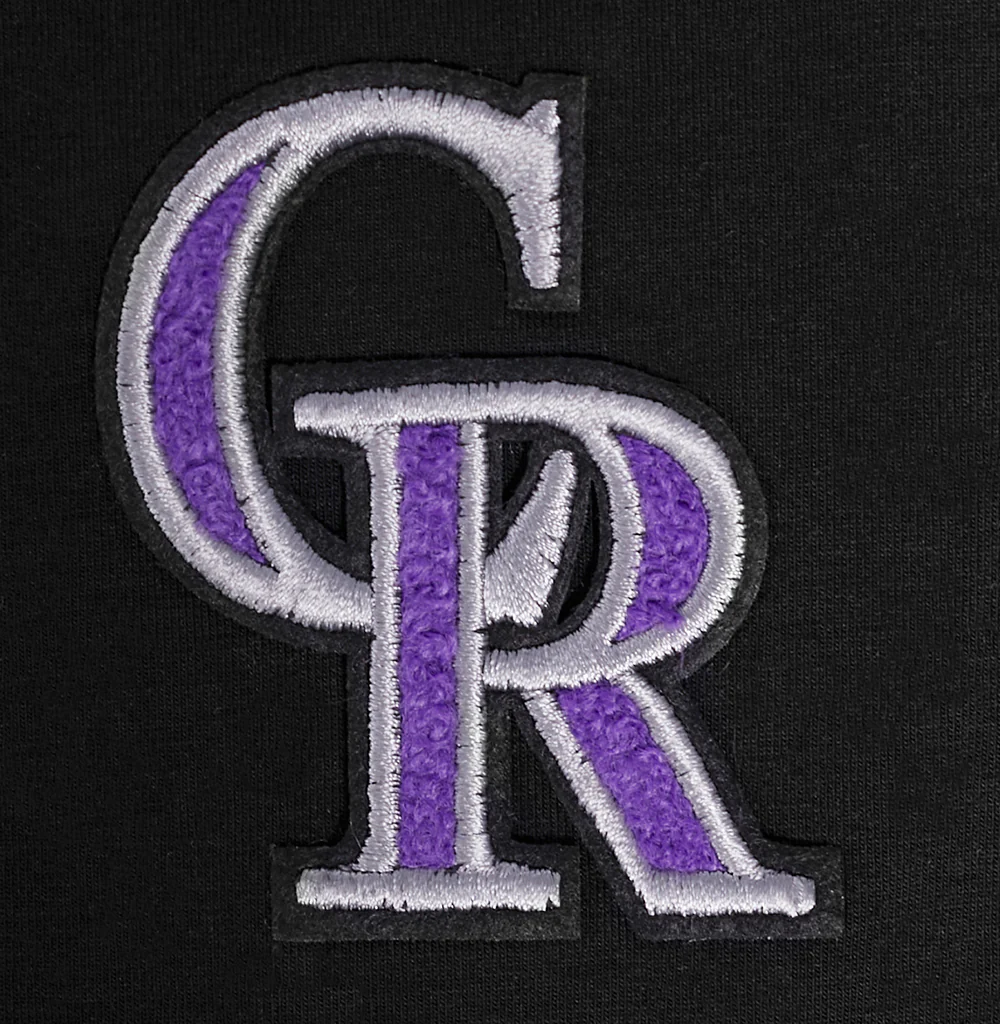 MLB COLORADO ROCKIES CLASSIC SINGLE JERSEY BOXY TEE (BLACK) - Image 5