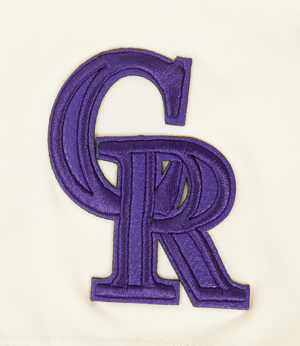 MLB COLORADO ROCKIES TRIPLE TONAL SINGLE JERSEY BOXY WOMEN'S TEE (EGGSHELL) - Image 5