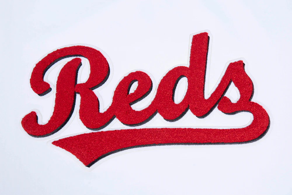 MLB CINCINNATI REDS CLASSIC CHENILLE MEN'S TOP (WHITE) - Image 6